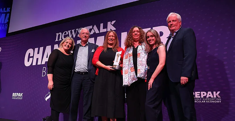 Representatives from FBD at Newstalk Changemaker Awards